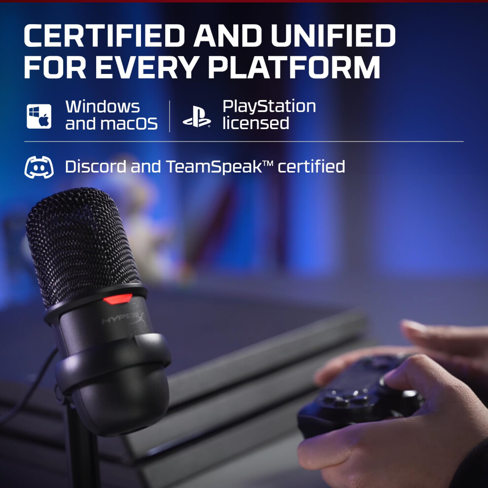 Hyperx Solocast – Usb Condenser Gaming Microphone, For Pc, Ps4, And Mac, Tap-To-Mute Sensor, Cardioid Polar Pattern, Streaming, Podcasts, Twitch, Yo