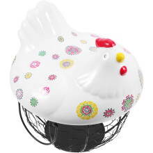 Egg Baskets for Fresh Eggs Farmhouse Style Creative Iron Basket Portable Egg Holder Household Food Basket Reliable Storage