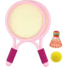 of Outdoor Sports Badminton Rackets with Balls Color Badminton Set for and Adults for Backyard Park and Beach Fun