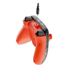 Turtle Beach Rematch Core Orange and Ghost Black Camo Wired Gaming Controller with Audio Controls, Rumble Motors and Impulse Triggers – Licensed for
