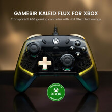 GameSir Kaleid Flux Enhanced Wired Controller for Xbox, RGB Lighting and Hall Effect Joystick, Compatible with Xbox Series X|S, Xbox One, Windows 10/