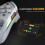 ManbaOne Interactive Screen Wireless Gaming Controller for PC/Switch/Switch 2/iOS/Android,Gamepad with Hall Effect Stick & Trigger,RGB Lighting,Remap 5
