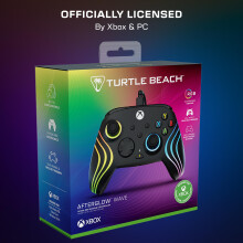 Turtle Beach Afterglow Wave Black Wired RGB Gaming Controller with Mappable Buttons, Hall-Effect Hair Triggers and Audio Controls. Licensed for Xbox