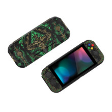 playvital ZealProtect Protective Case for Nintendo Switch Lite, Hard Shell Grip Cover for Nintendo Switch Lite w/Screen Protector & Thumb Grip Caps &