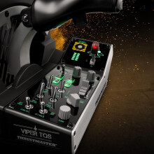 Thrustmaster Viper TQS Mission Pack for PC, Metal Throttle Quadrant System, Throttle and Control Panel Included, Hall Effect Precision, 64 Action But