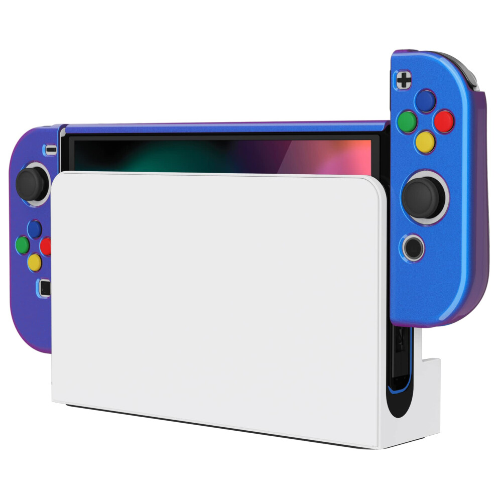 Playvital Altergrips Glossy Protective Slim Case For Nintendo Switch Oled, Ergonomic Grip Cover For Joycon, Dockable Hard Shell For Switch Oled W/Thu 5007013107103