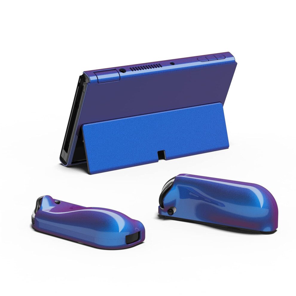 Playvital Altergrips Glossy Protective Slim Case For Nintendo Switch Oled, Ergonomic Grip Cover For Joycon, Dockable Hard Shell For Switch Oled W/Thu 5006933575399