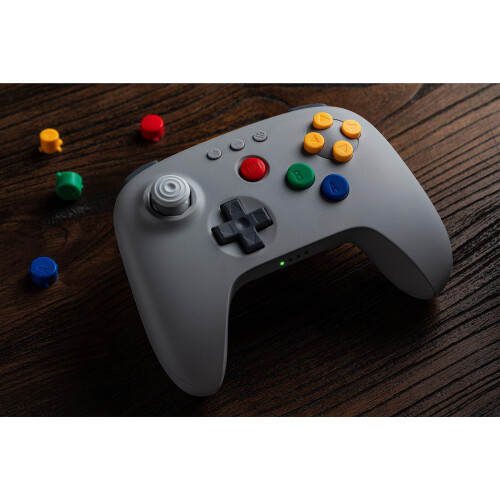 8BitDo 64 Bluetooth Controller for Analogue 3D, Switch, Switch 2, Windows, and Android (Grey) 2