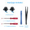 Mcbazel Switch Analog 3D Joystick Replacement & Repair Tool Kit for Switch/OLED/Joy-Con/Lite Controller, 2PCS Joysticks Tri-Wing & Cross Screwdriver 5