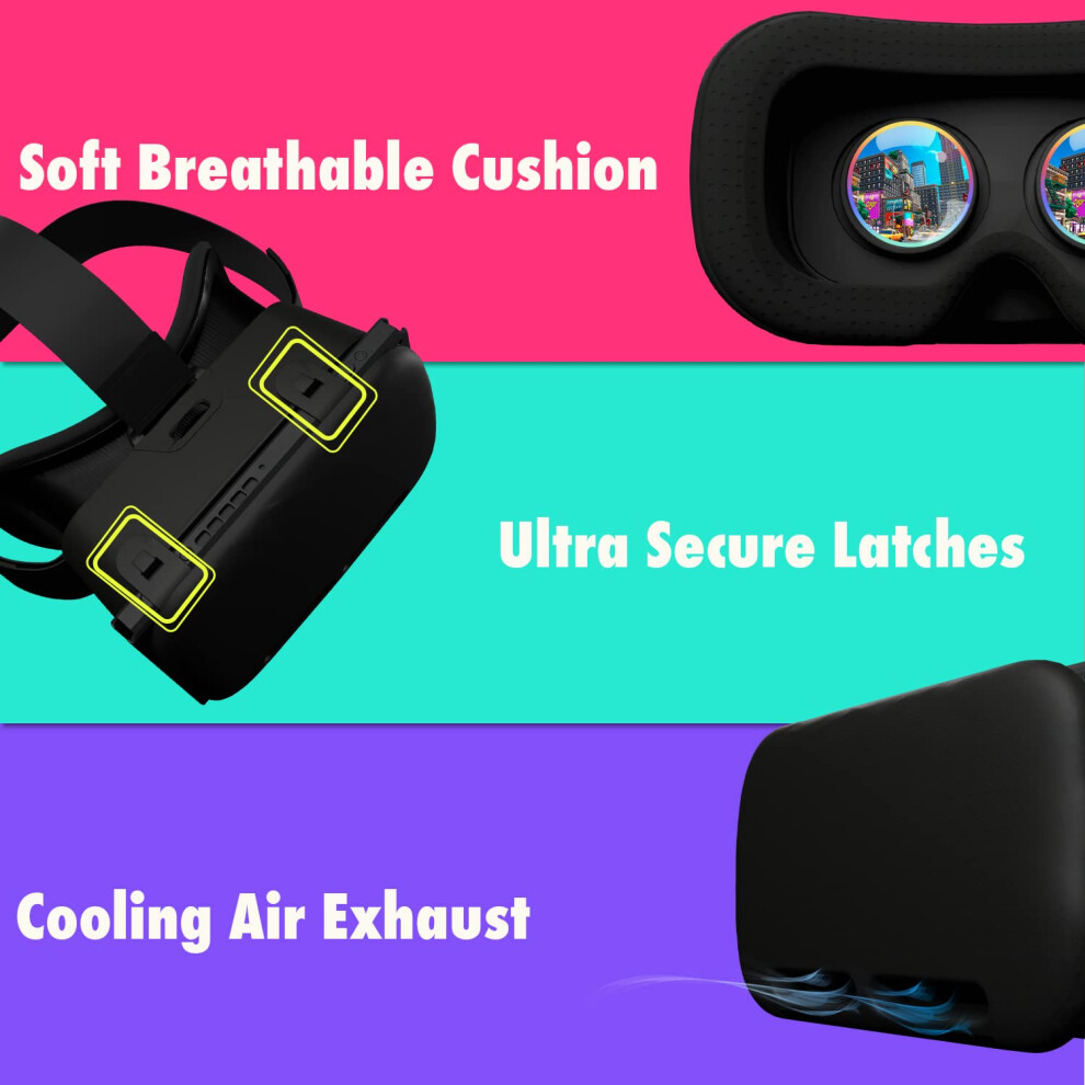Orzly Vr Headset Designed For Nintendo Switch & Switch Oled Console With Adjustable Lens For A Virtual Reality Gaming Experience And For Labo Vr - Bl 5009415280873