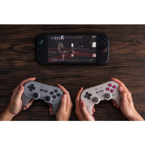 8BitDo Pro 3 Bluetooth Controller for Switch/Switch 2 – TMR Joysticks, Swappable ABXY Buttons, Pro Back Buttons, Charging Dock, Hall Effect Triggers 1