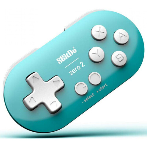 8Bitdo Zero 2 Bluetooth Gamepad Keychain Sized Mini Controller for Switch, Windows, Android, macOS & Raspberry Pi(Turquoise Edition) 2