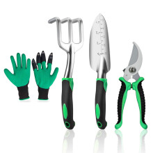 Gartengeräte-Set, 3-teilig, aus Aluminiumlegierung, landwirtschaftliche Handwerkzeuge