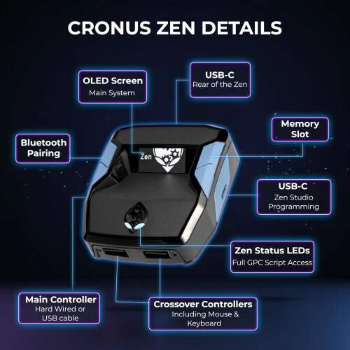 Collective Minds ‘Cronus Zen’ Controller Adapter for PS4, PS5, Xbox One, Xbox Series X|S, Switch & PC | Cross-Platform Gaming, Mods, Scripts, Aim 2