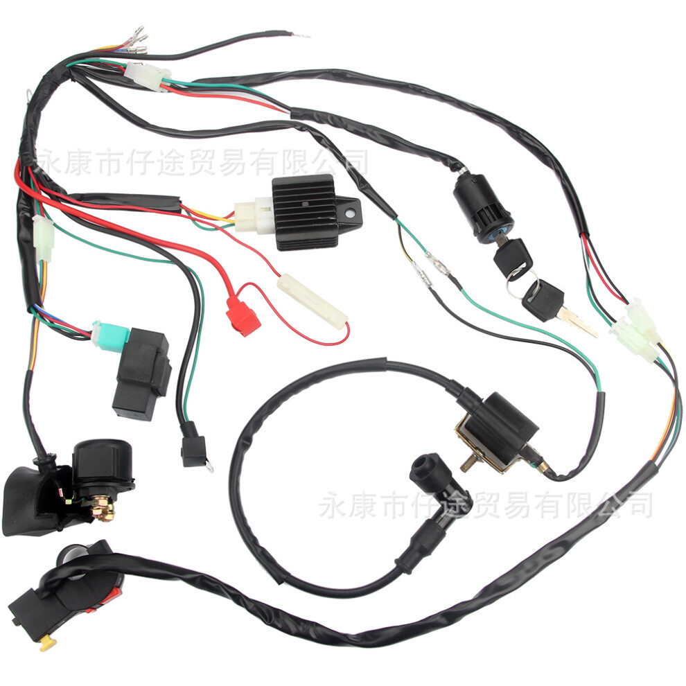 Off-Road Atv 50-110Cc Complete Wiring Harness & Cdi Ignition Kit For Beach Buggy 8284979344644
