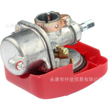 Mini Motorcycle Bicycle Parts 50CC 60CC 80CC Two-Stroke Red Carburetor & Air Filter Kit