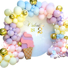 Kit de ballons en latex macarons pour guirlande décorative de fête d'anniversaire, mariage ou maison