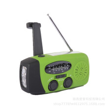 Disaster Survival Solar Hand-Crank Radio with USB Charging & Emergency Generator