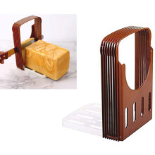 Trancheuse à pain, grille à toasts, outil de cuisson couleur café pour la découpe du pain maison