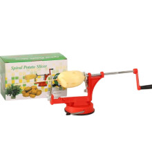 Coupe-pommes de terre spiralé manuel en acier inoxydable, trancheuse rotative multifonctionnelle pour la cuisine domestique