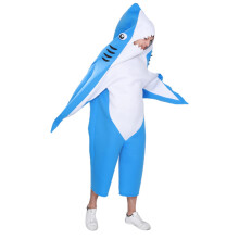 Vithaj Cosplay-kostym för vuxna för undervattensvärlden Anime scenframträdande