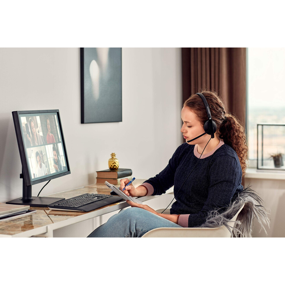 Epos Sennheiser Pc 3.2 Chat - Lightweight Stereo Headset With Adjustable Noise-Cancelling Microphone - For Internet Telephony And E-Learners - Pc Connecti