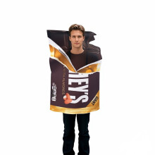 Halloween Cosplay Chokladdocka Kostym Vuxen Scenframträdande Snack Party Rekvisita