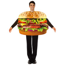 Hamburger Cosplay Kostym Set för Maskeradfest Uppträdande Rollspelskostym