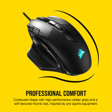 CORSAIR NIGHTSWORD RGB Wired Tunable FPS/MOBA Gaming Mouse – 18,000 DPI – 10 Programmable Buttons – Weight System – iCUE Compatible – PC, Ma