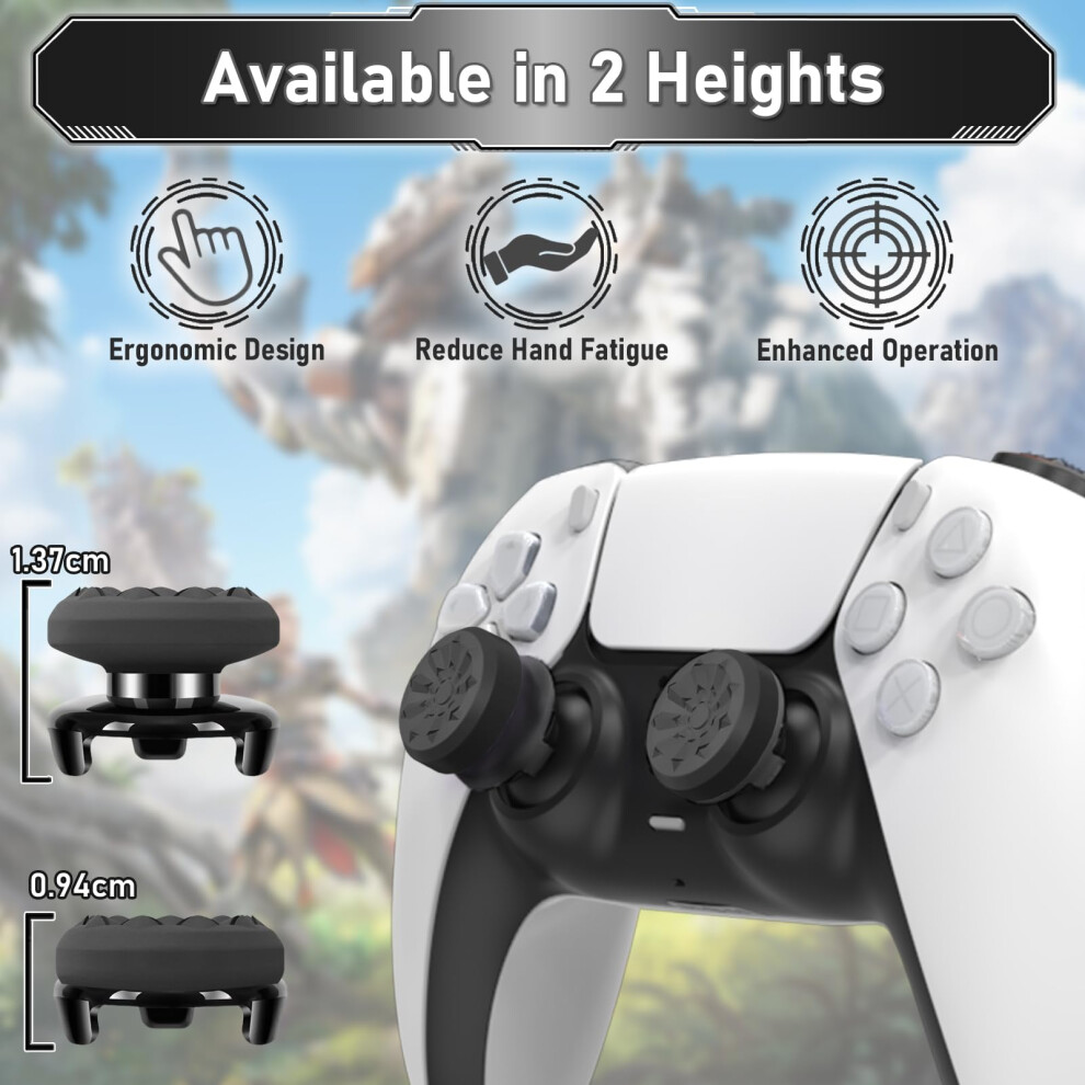 Teuvo Thumb Grips For Ps4 & Ps5 Controller, 2Pcs Ps5 Controller Thumb Grips Silicone Joystick Grips Thumbstick Caps Controller Accessories, Increased 5003327019934