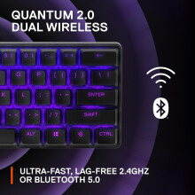SteelSeries Apex Pro Mini Wireless HyperMagnetic Gaming Keyboard - World's Fastest Keyboard - Compact 60% Form Factor - Adjustable Actuation - RGB -