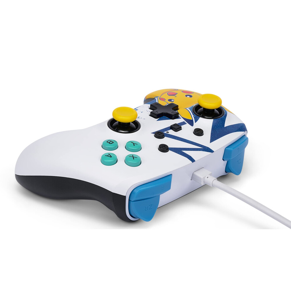 Powera Enhanced Wired Controller For Nintendo Switch And Oled Model, Advance Gaming Buttons, 3.5Mm Stereo Jack And Anti-Friction Rings, Officially Li 5001746337844