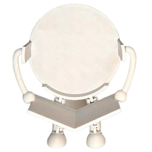 Freestanding Plastic Toilet Paper Holder with Cute Reading Character Design