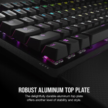 CORSAIR K70 CORE RGB Mechanical Wired Gaming Keyboard with Palmrest – Pre-Lubed MLX Red Linear Switches, SOCD, ABS Painted Keycaps, Sound Dampening,