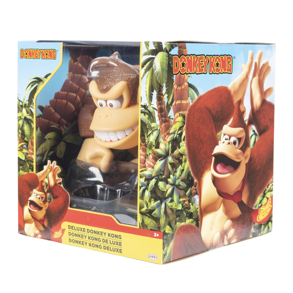 Super Mario Nintendo 6" / 15 Cm Tall Donkey Kong Action Figure With Posable Features, Ideal For Play And Display For Kids And Collectors Aged 3+.