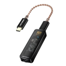 KEYSION CS43198 USB DAC Audio HiFi Decodificador 384KHz DSD256 Tipo-C A 3,5 mm Ajustable EQ Amplificador de Auriculares HD para IOS para Android Win10