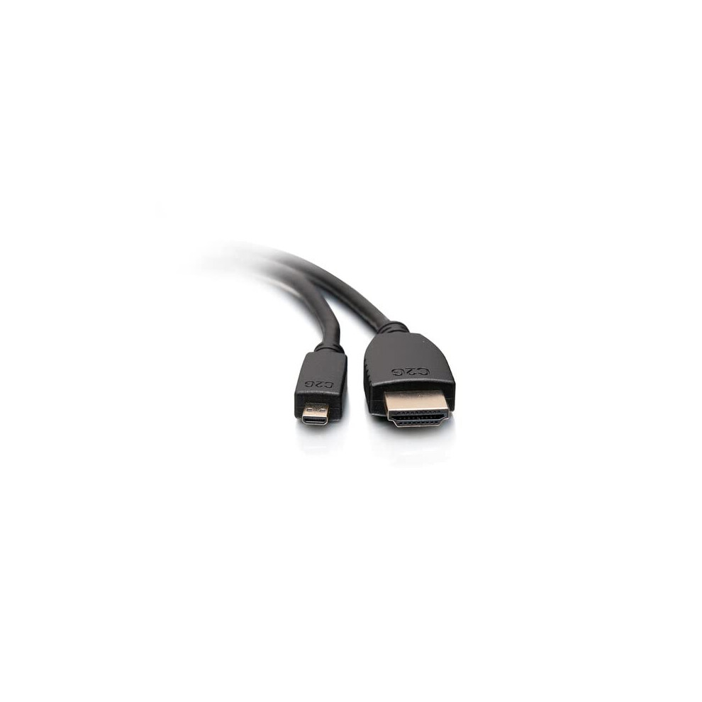 C2g 10Ft (3M) Standard Speed Hdmi To Micro Hdmi Cable With Ethernet - 1080P Hdmi 2.0 Plated Gold 5008698091039