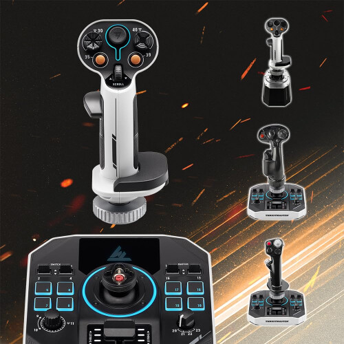 Thrustmaster Thrustmaster Sol-R 1 Flightstick – Space Simulation Joystick for PC – Magnetic Precision (H.E.A.R.T), 21 Action Buttons & Ambidextrous Ergonomic D 2