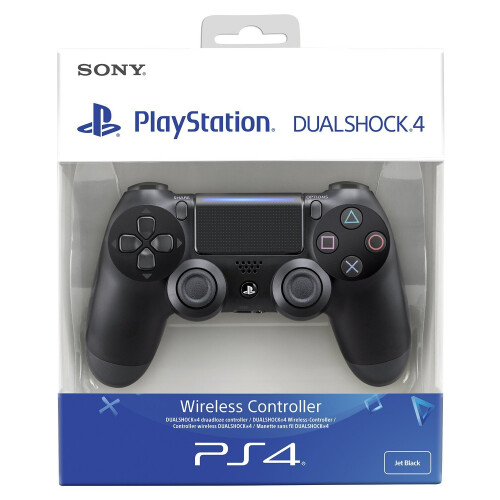 Playstation Sony PlayStation DualShock 4 Controller - Black (Renewed) 1