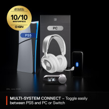 SteelSeries Arctis Nova Pro Wireless - Multi-System Gaming Headset (PS5 & PC / Switch + Bluetooth) - Unlimited Battery Life; 2 Hot-Swap Batteries - A