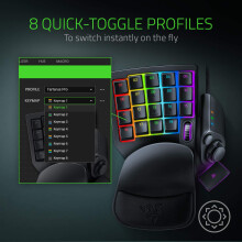 Razer Tartarus Pro - Gaming Keypad - Gamepad with analogue-optical buttons and rapid-fire mode (32 programmable buttons, customisable trigger point,