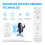 Remote Controller for Wii, TechKen Built-in 2 in 1 Motion Plus with Silicon Case and Nunchuck (White) 5