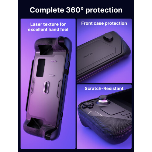 JSAUX ModCase Compatible with Steam Deck, PC0104 Modular Valve Accessories Include Protective Case, Face Cover, Metal Bracket and Strap - Basic Set 2