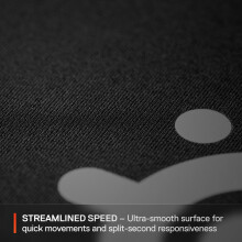 SteelSeries QcK L Performance Speed Gaming Mousepad - Extra density for a smooth glide - Low-profile edge stitching - Non-slip neoprene rubber base -