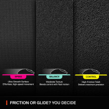SteelSeries QcK XL Performance Speed Gaming Mousepad - Extra density for a smooth glide - Low-profile edge stitching - Non-slip neoprene rubber base