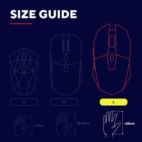 GXTrust 1113 Vylax LED Gaming Mouse with 6 Programmable Buttons, Advanced Software, Multicolour LED Lighting, 200-6400 DPI, 1.5m USB Cable, Illuminat