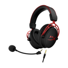 HyperX Cloud Alpha - Gaming Headset, Dual Chamber Drivers, Legendary Comfort, Aluminum Frame, Detachable Microphone, Works on PC, PS4, PS5, Xbox One,