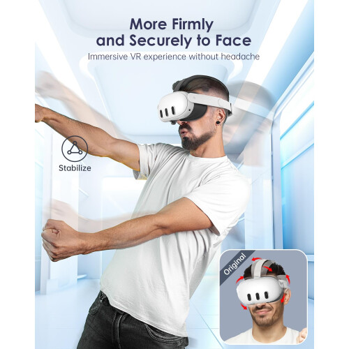 Maecker VR Headstrap for Meta Quest 3/3S Stable Elite Strap Accessories 2