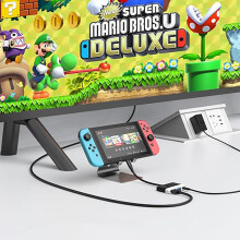 Switch Dock for Nintendo Switch 2/Switch/OLED, 3-in-1 Portable TV Dock with 4K@60Hz HDMI USB 3.0 Port USB C PD 100W Charging,Mini Travel Dock Replace