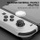 Replacement Button Caps for Switch Joycon, 4PCS Thumbsticks Protector Covers for Switch/Lite White Silicone Protective Accessories for Joystick 3D Gr 3